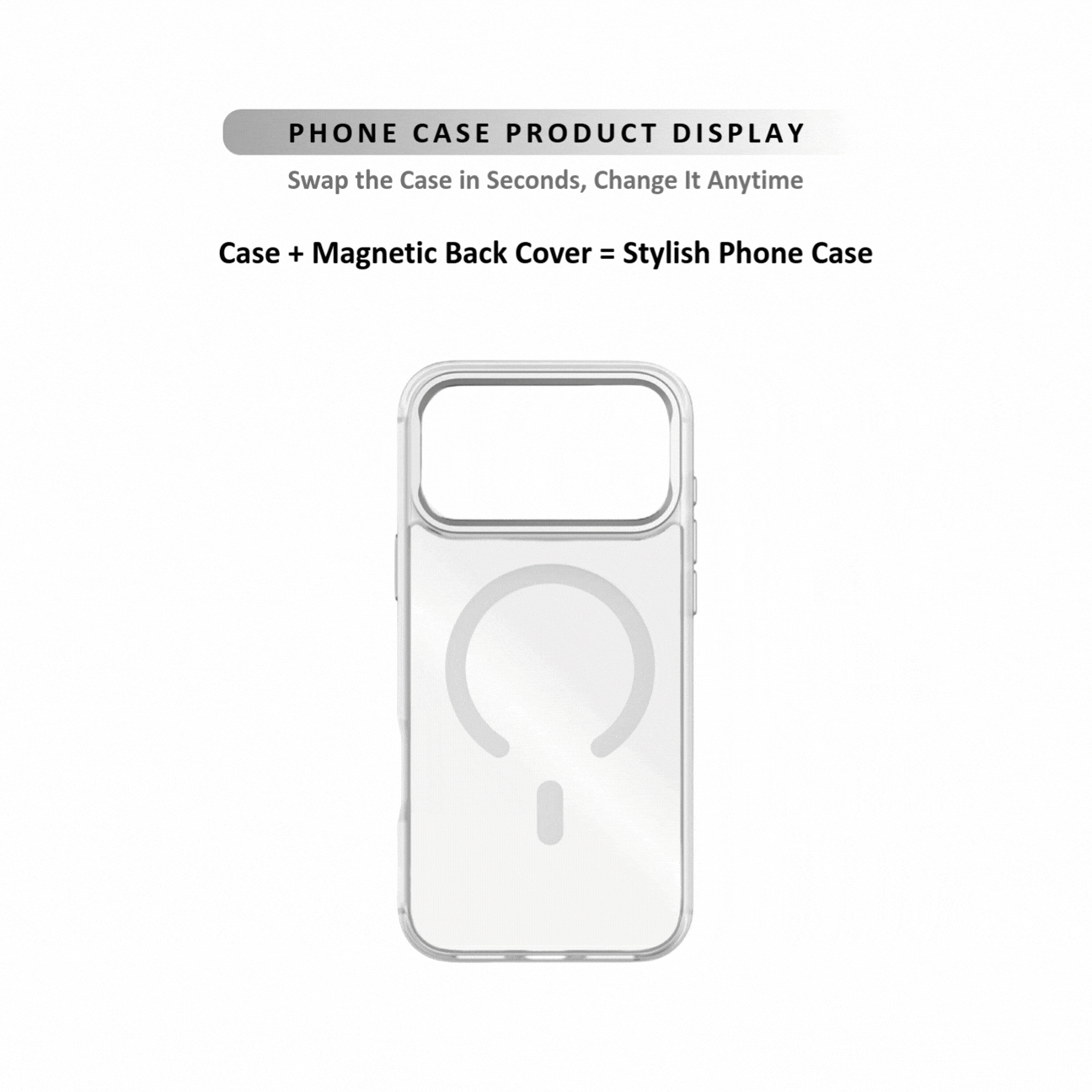 MagSnap magnetic phone case with playful puppy doodle quote artwork
