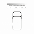 MagSnap magnetic phone case with red harlequin geometric checker pattern