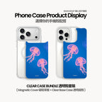 Blue Jellyfish – Clear Case Bundle option image