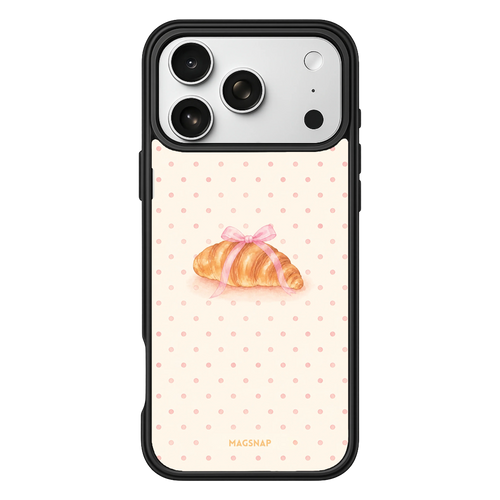 Bon Jour Croissant – Black Case display