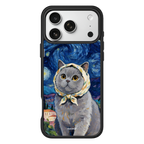 Midnight Starry Cat – Black Case display