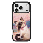 Rosé Sky Cat – Black Case display