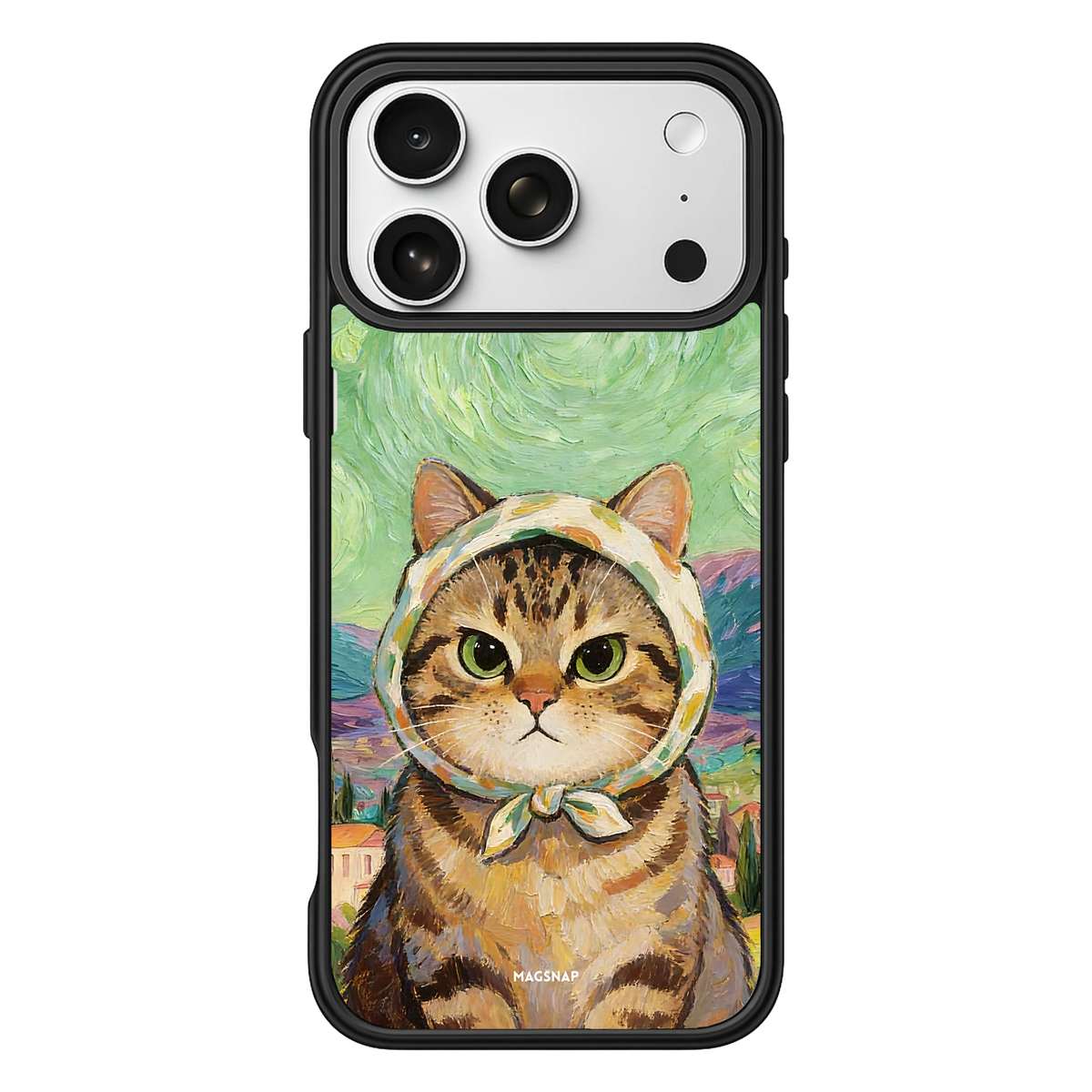 Verdant Orchard Cat – Black Case display
