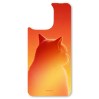 The Cat Explorer interchangeable magnetic backplate is displayed on an iPhone 15.