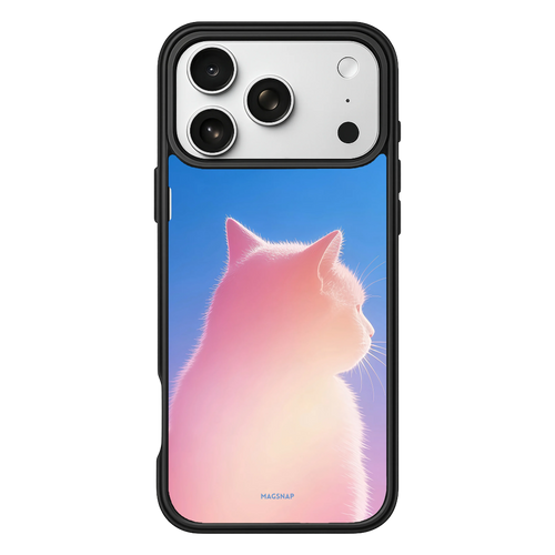 Cat Sweetheart – iPhone 17 Black Case display view