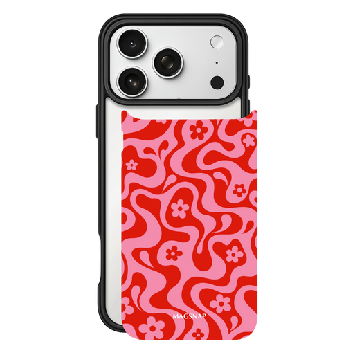 Cherry Candy – iPhone 17 Black Case split view