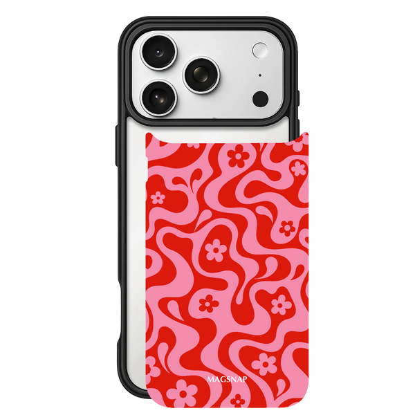 Cherry Candy – iPhone 17 Black Case split view