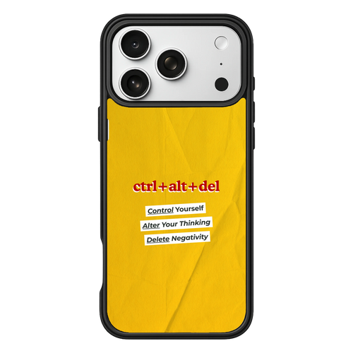 Ctrl Alt Del – iPhone 17 Black Case display view