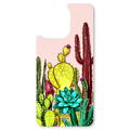The Desert Bloom Oasis interchangeable magnetic backplate is displayed on an iPhone 15.