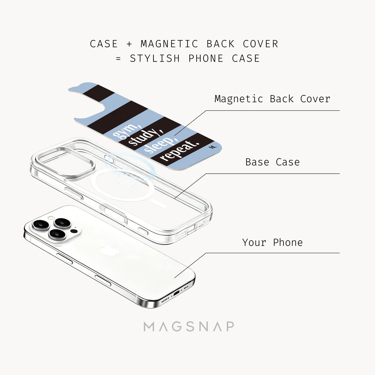 Life on Repeat Stripe (Espresso Sky) product image 3