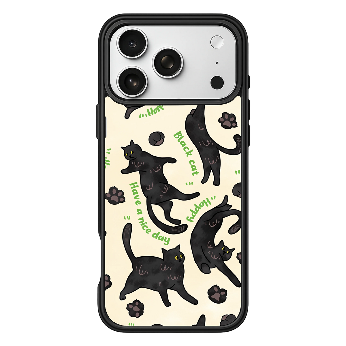 Lucky Black Cat – Black Case display