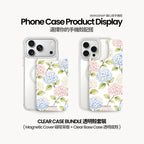 Pastel Hydrangea – Clear Case Bundle option image