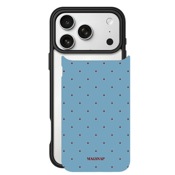 Riviera Dot – iPhone 17 Black Case split view