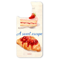 The Strawberry Brunch interchangeable magnetic backplate is displayed on an iPhone 15.