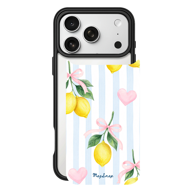 Sweet Lemonade – iPhone 17 Black Case split view