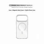 MagSnap magnetic phone case with golden hour warm cat artwork