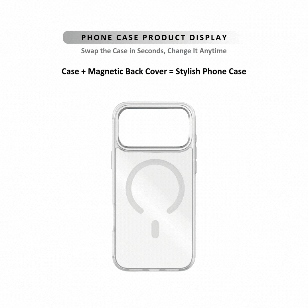 MagSnap magnetic phone case with golden hour warm cat artwork