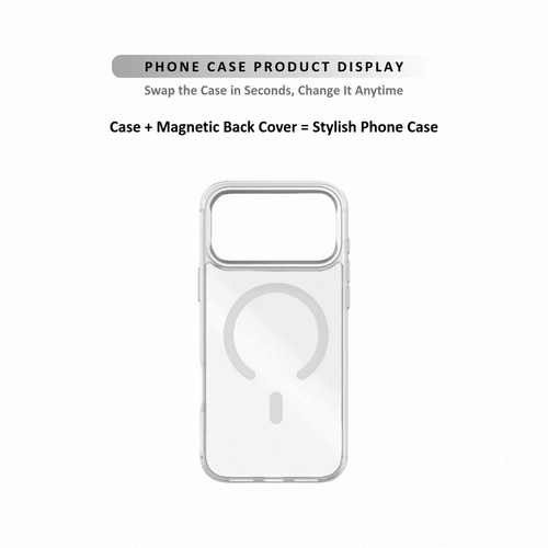 MagSnap magnetic phone case with golden hour warm cat artwork