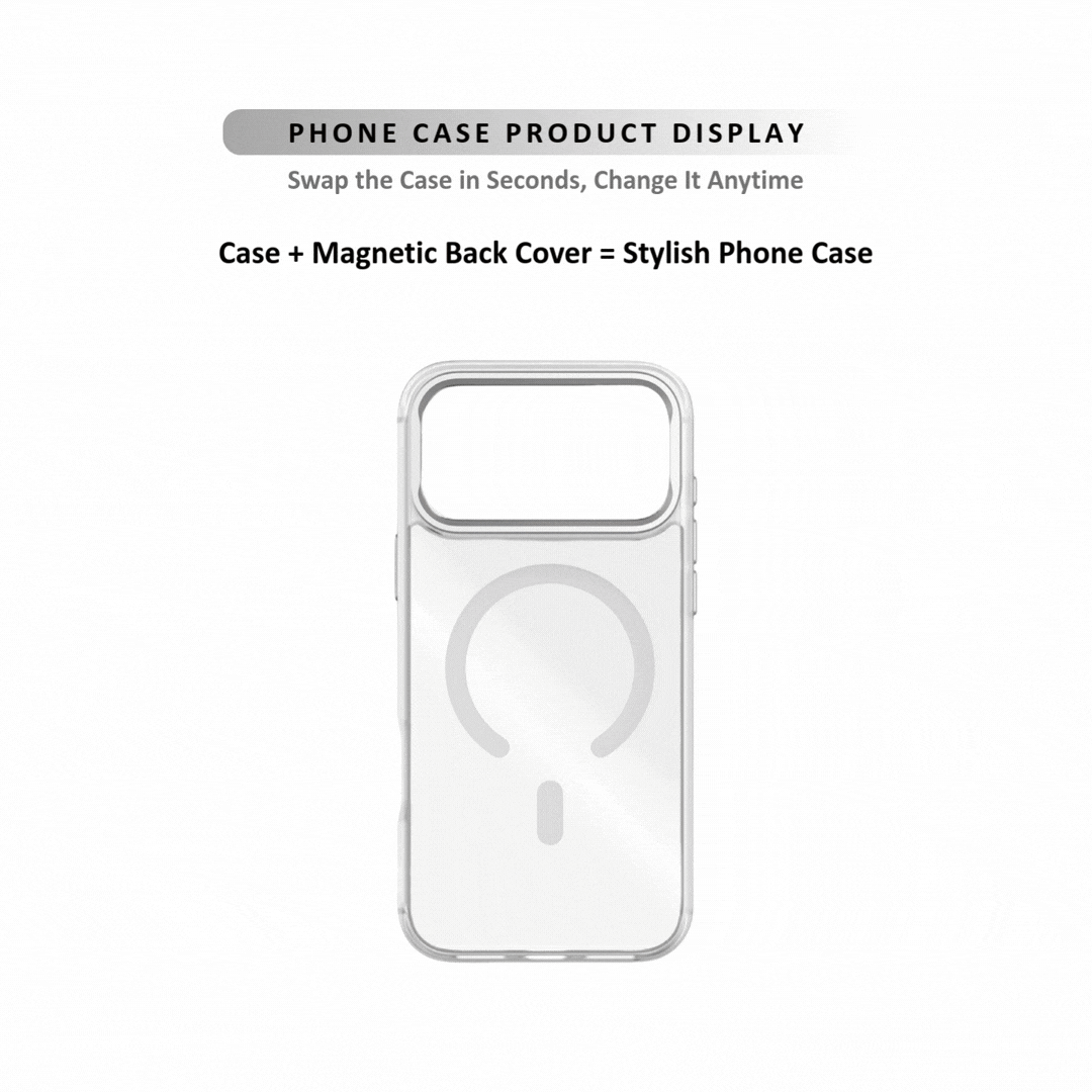 MagSnap magnetic phone case with verdant orchard cat botanical artwork