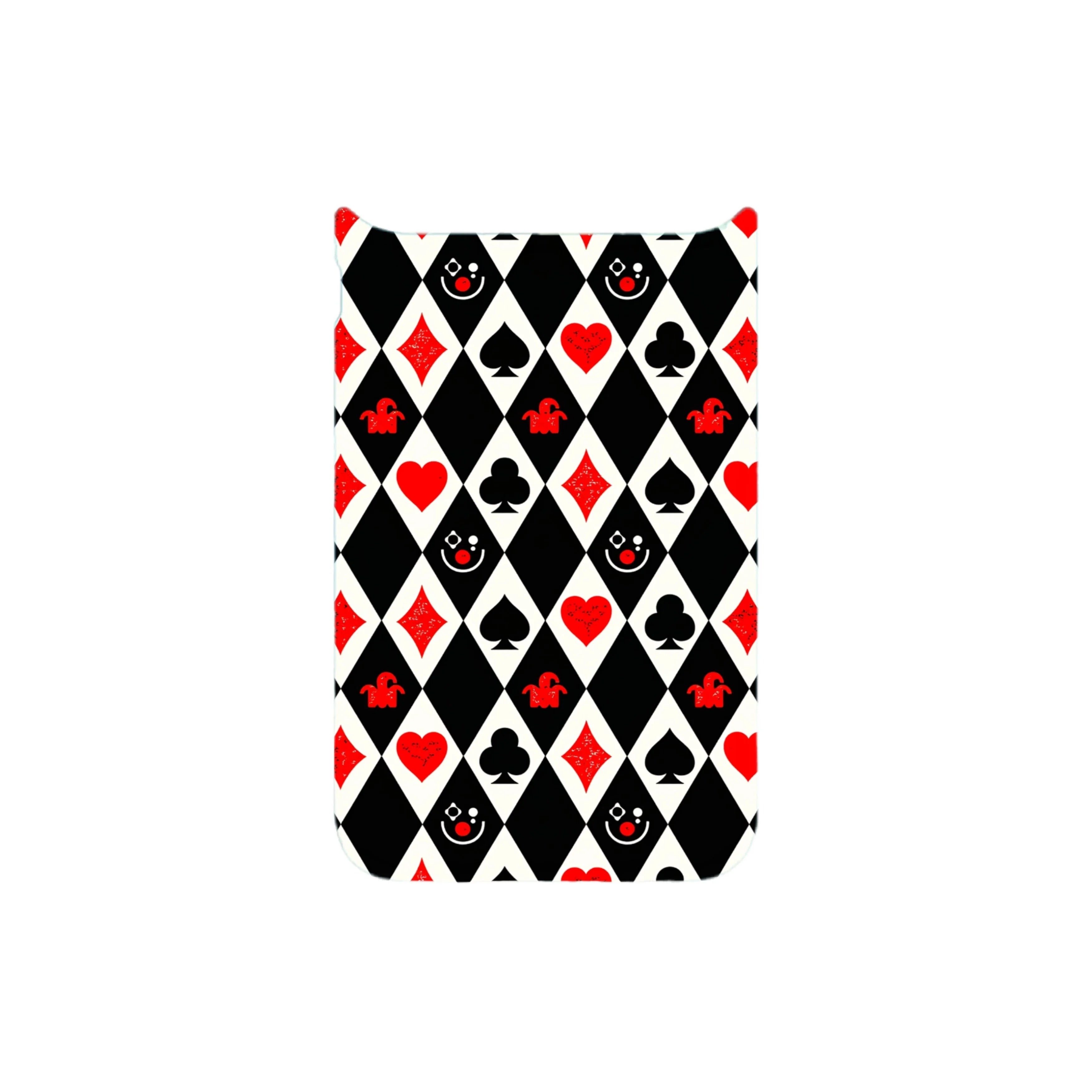 MagSnap magnetic phone case with black harlequin geometric checker pattern