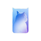MagSnap magnetic phone case with blue gradient cat dreamer silhouette