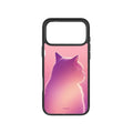 MagSnap magnetic phone case with purple gradient cat enchantress silhouette