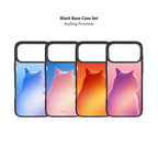 MagSnap magnetic phone case bundle with gradient cat aura silhouette backplates