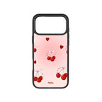 MagSnap magnetic phone case with cherry sweetheart cute romantic artwork