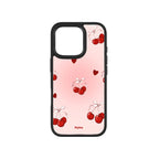 MagSnap magnetic phone case with cherry sweetheart cute romantic artwork