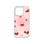 MagSnap magnetic phone case with cherry sweetheart cute romantic artwork