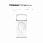 MagSnap magnetic phone case with delicate blue floral porcelain-style artwork