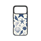 MagSnap magnetic phone case with deep sea shells and coastal ocean artwork