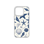 MagSnap magnetic phone case with deep sea shells and coastal ocean artwork