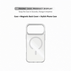 MagSnap magnetic phone case bundle with pastel aura gradient backplates