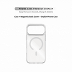 MagSnap magnetic phone case with GOOD ENERGY ONLY positive quote artwork