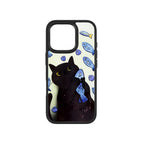 MagSnap magnetic phone case with fish lover cat playful artwork