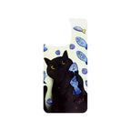 MagSnap magnetic phone case with fish lover cat playful artwork