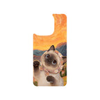 MagSnap magnetic phone case with golden hour warm cat artwork