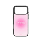MagSnap magnetic phone case with I AM GLOWING affirmation quote design
