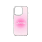 MagSnap magnetic phone case with I AM GLOWING affirmation quote design