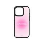 MagSnap magnetic phone case with I AM GLOWING affirmation quote design