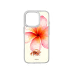 MagSnap magnetic phone case with soft island flower and beach shell artwork