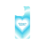 MagSnap magnetic phone case with Kindness is Beautiful blue heart quote design