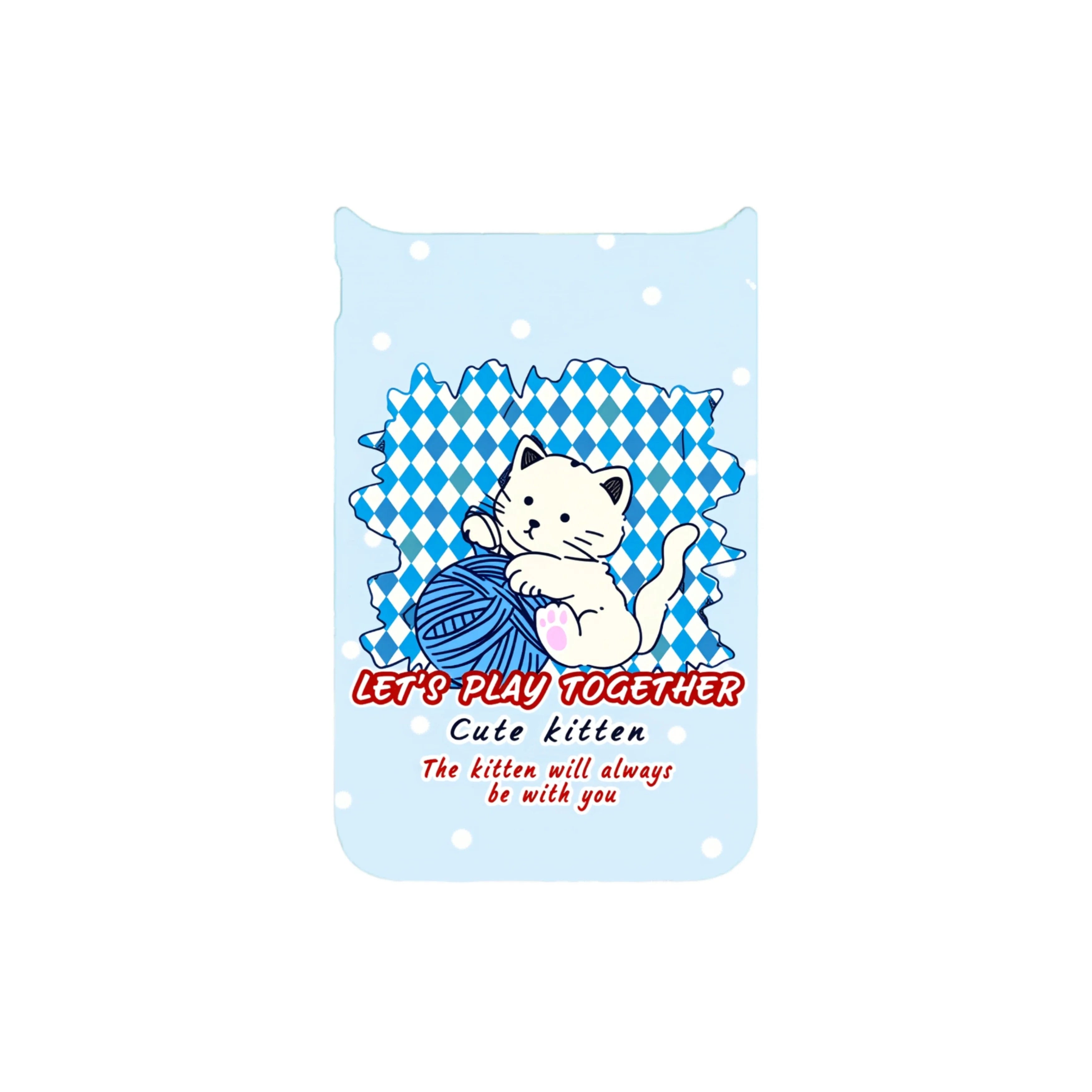 MagSnap magnetic phone case with playful kitten cute cat artwork