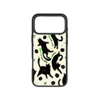 MagSnap magnetic phone case with lucky black cat charm artwork