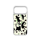 MagSnap magnetic phone case with lucky black cat charm artwork