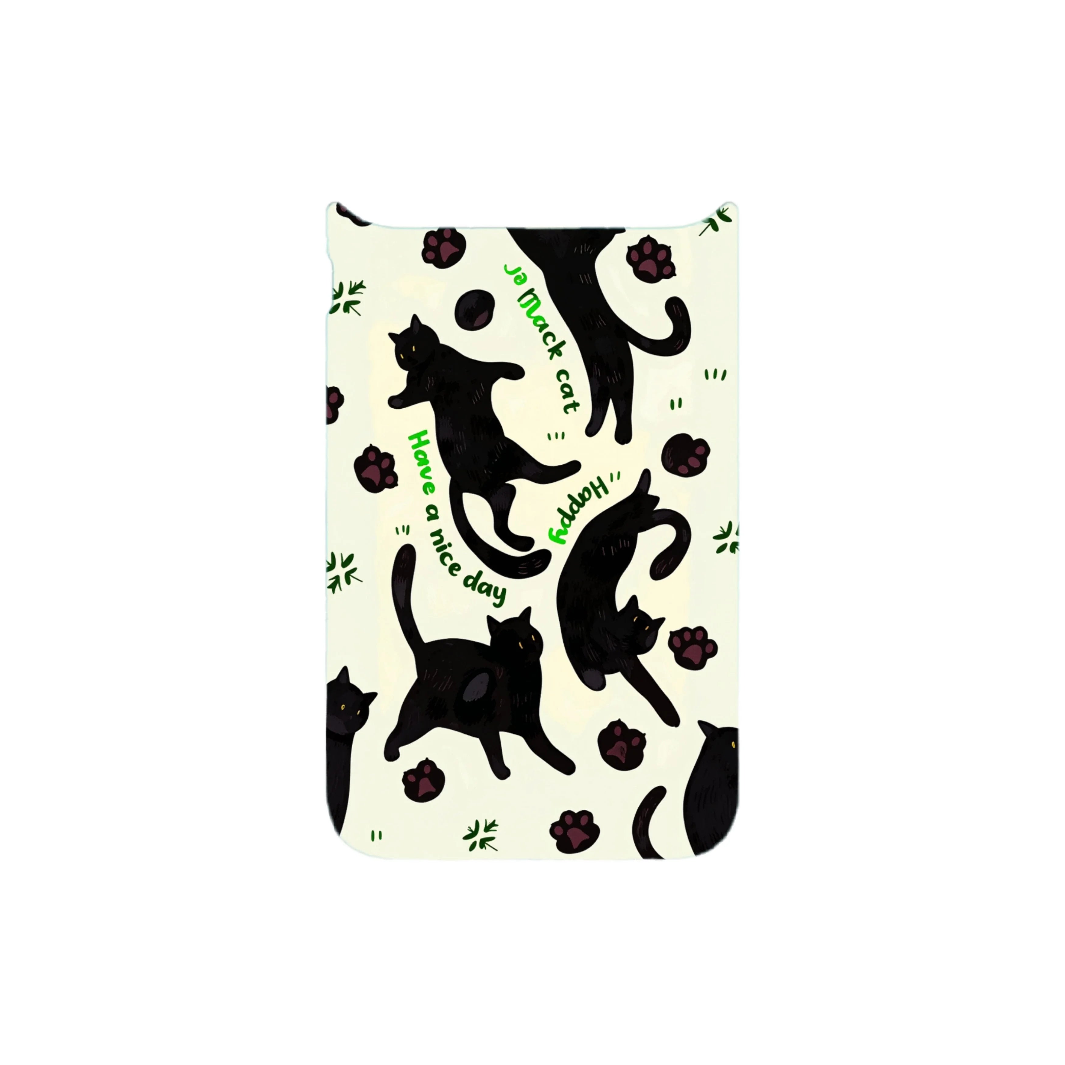 MagSnap magnetic phone case with lucky black cat charm artwork