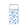MagSnap magnetic phone case with delicate blue floral porcelain-style artwork