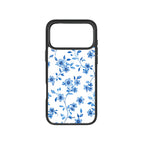MagSnap magnetic phone case with delicate blue floral porcelain-style artwork