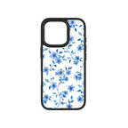 MagSnap magnetic phone case with delicate blue floral porcelain-style artwork